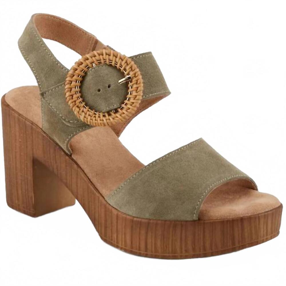 NEW SPRING STEP SHOES women's gamona platform sandal in olive